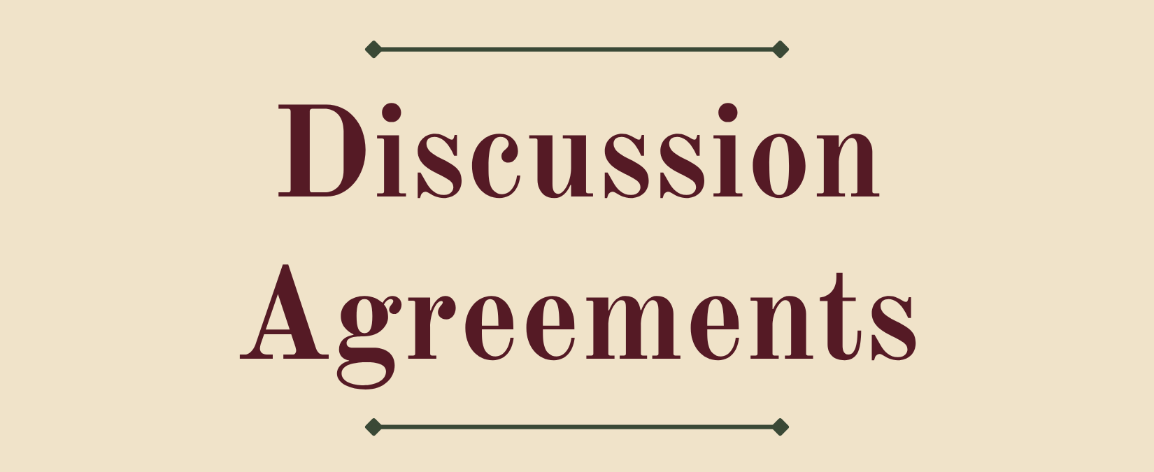 Discussion Agreements