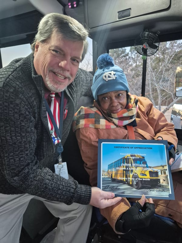 Bus Drivers of the Month - Jan